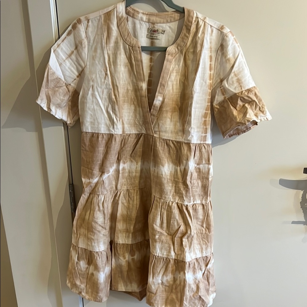Free People Tie-Dye Tiered Dress